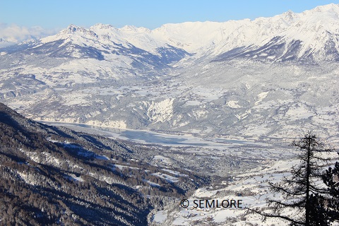 Les Orres, vue Lac de Serre-Ponçon