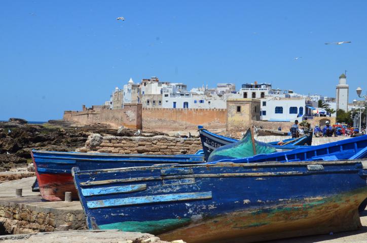 Photo du port d'Essaouira au Maroc