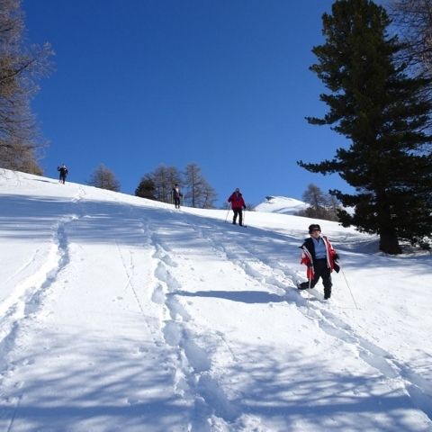 Photo de 2 personnes pratiquant du ski sur de la neige