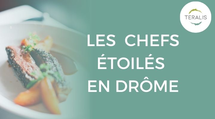 Affiche publicitaire "Les chefs étoilés en Drôme"