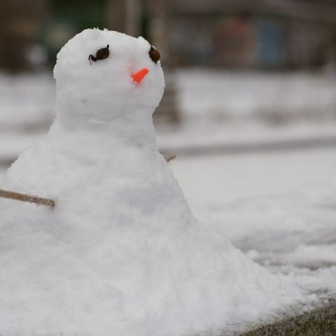 Photo d'un bonhomme de neige