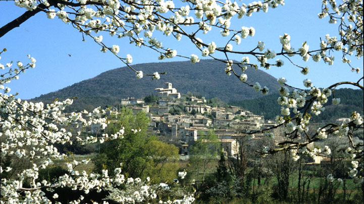 Paysage du village de Mirmande 